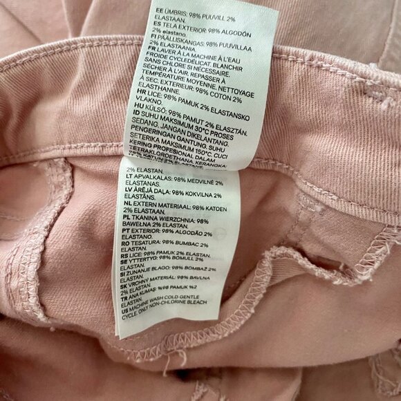 H&M Skinny Ankle Jeans Light Pink Women's Size 28 - Picture 7 of 8